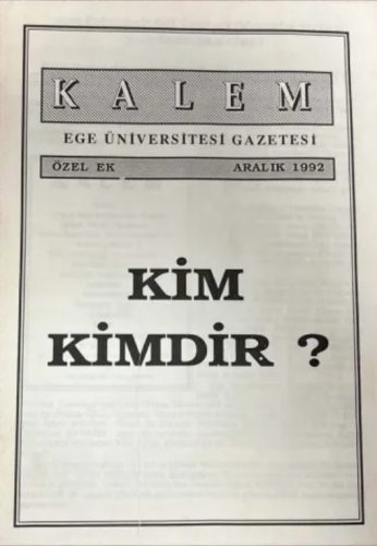 Kalem Gazetesi Özel Ek Kim Kimdir? (1992)